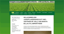 Desktop Screenshot of billau-jungpflanzen.de