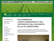 Tablet Screenshot of billau-jungpflanzen.de